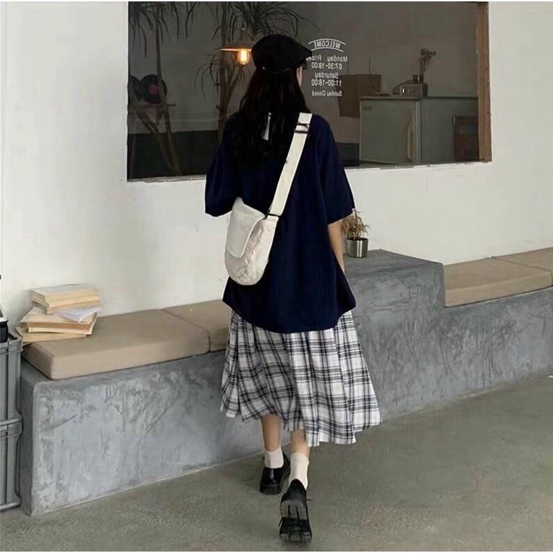 Chân váy kẻ sọc basic siêu dễ thương thời trang hàn quốc - Váy Xinh