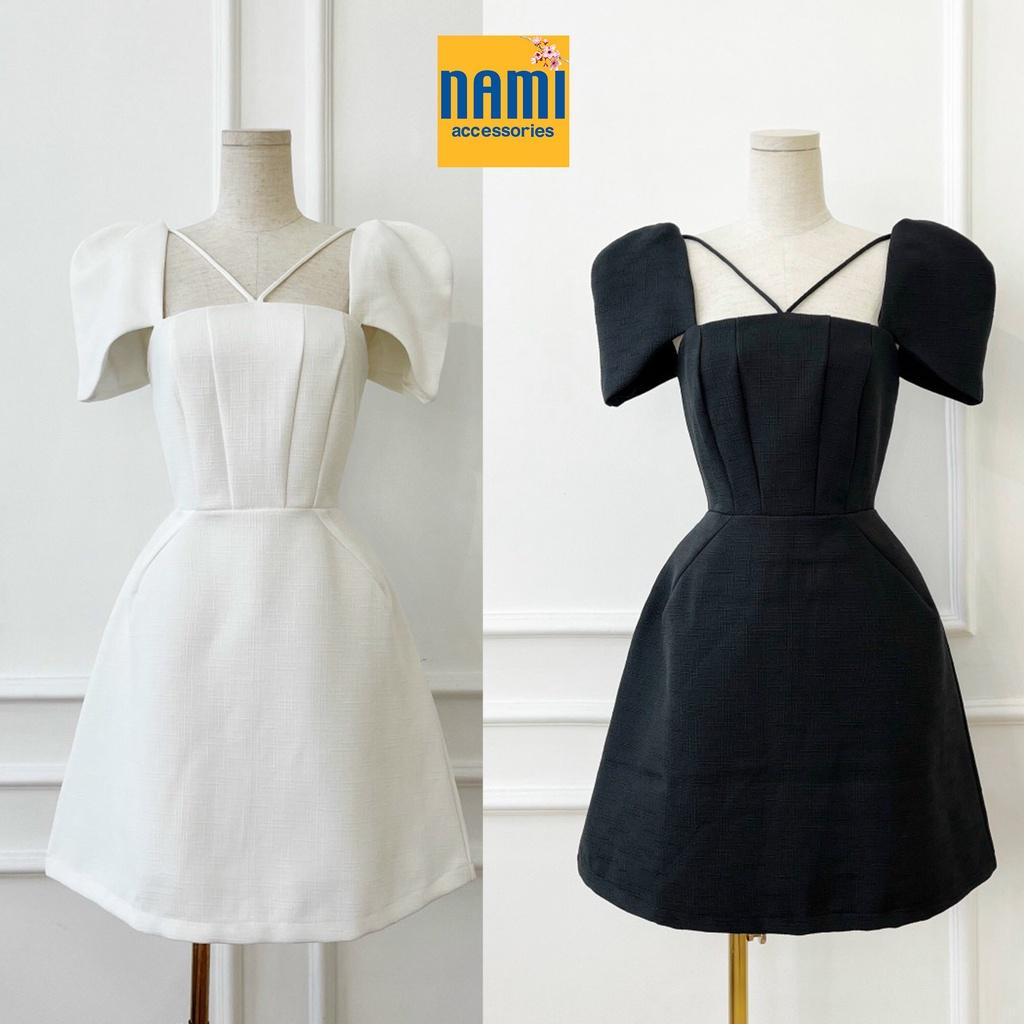 Đầm xoè chéo dây dáng ngắn lên form xinh xắn dễ thương kèm dáng tay lạ mắt tinh tế - ATNU029