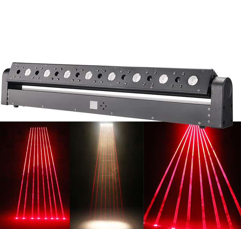 ĐÈN LASER 8 MẮT ĐỎ + 8 MẮT LED - HIỆU ỨNG QUÉT MÀNG CHUYÊN NGHIỆP , THÍCH HỢP DÙNG TRONG QUÁN BAR , CÂU LẠC BỘ ĐÊM , DJ.