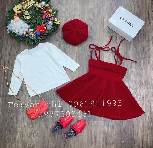 Sét váy nhung bé
