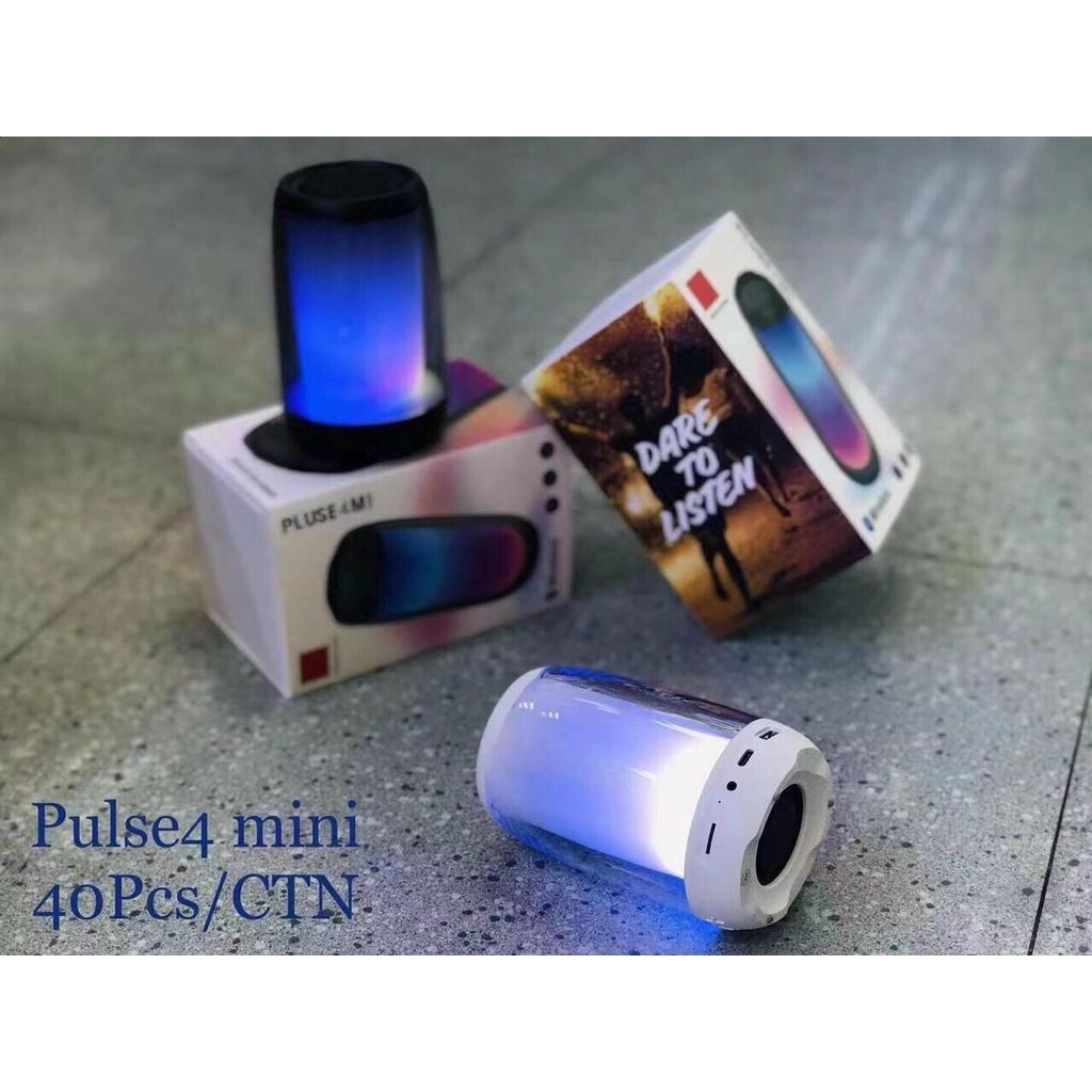 Loa bluetooth Pulse 4 MINI 1:1 Led theo điệu nhạc, chất lượng âm tuyệt hảo, thiết kế đẹp mắt Bảo hành 6 tháng