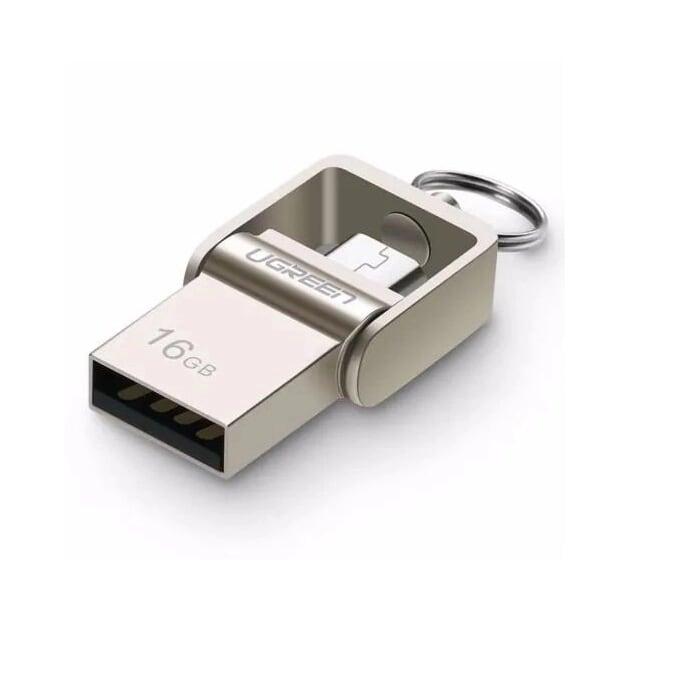 Ugreen UG30431US179TK 16GB USB 2.0 + MICRO USB hỗ trợ OTG cao cấp - HÀNG CHÍNH HÃNG