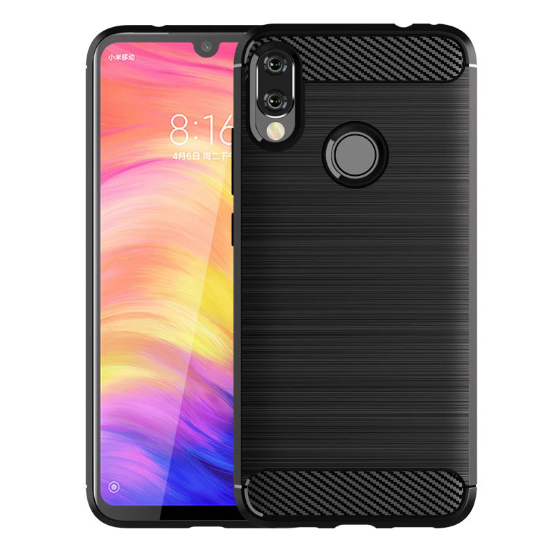 Ốp Lưng Chống Sốc Vân Cabon Cho Điện Thoại Xiaomi Redmi Note 7