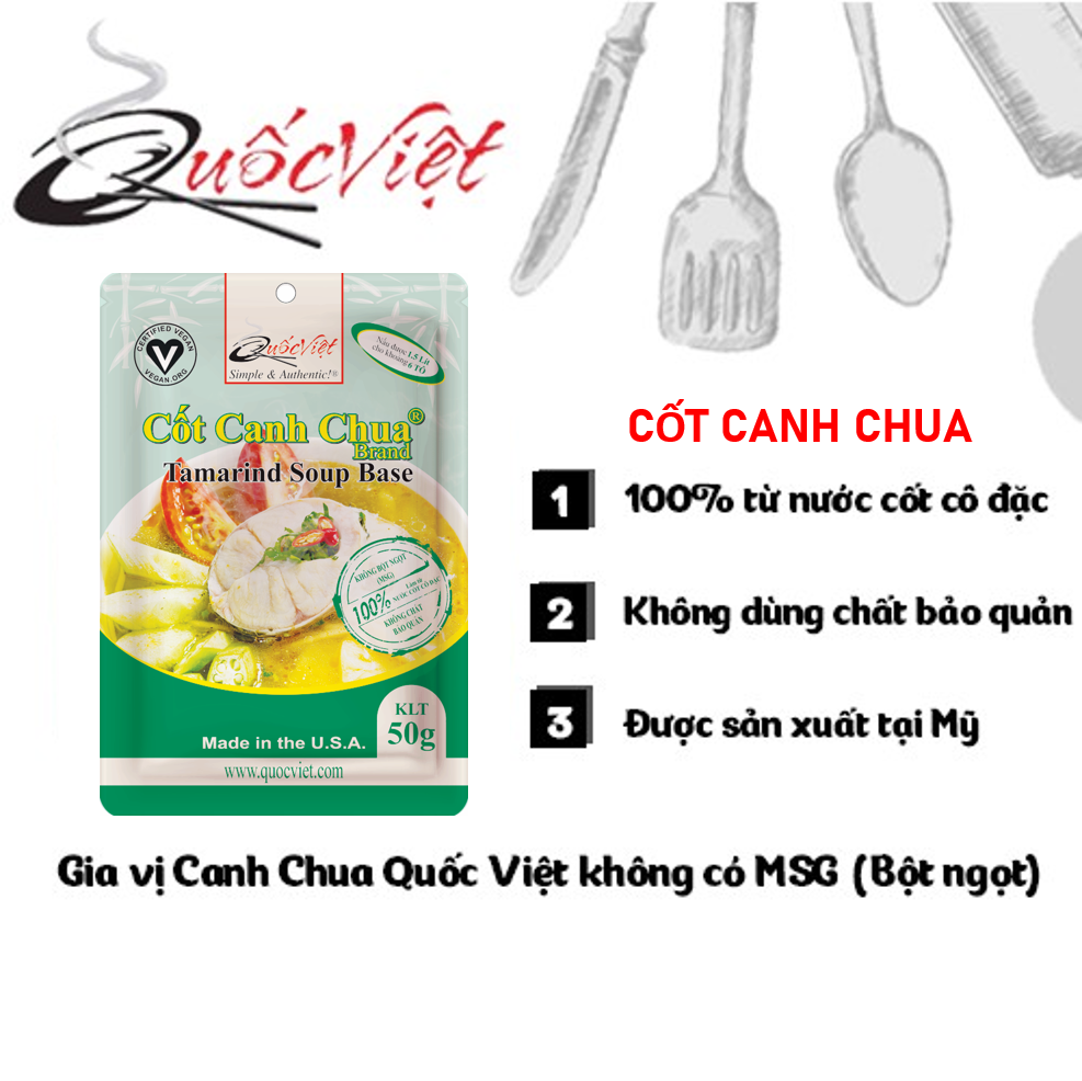 COMBO 2 Gói Gia vị Cốt Canh chua Quốc Việt - 2 x 50g - VN10509
