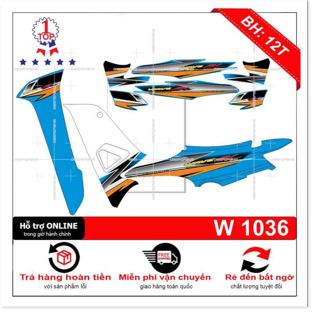 Tem rời wave a 2016 xanh