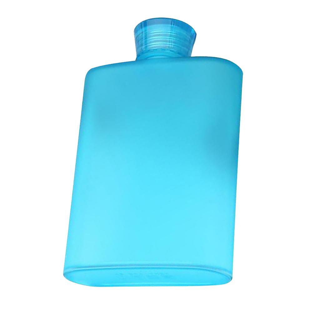 2pcs 400ml Memo Paper Bottle Flat Wine Bottle Cup Kettle Plastic Hip Flask