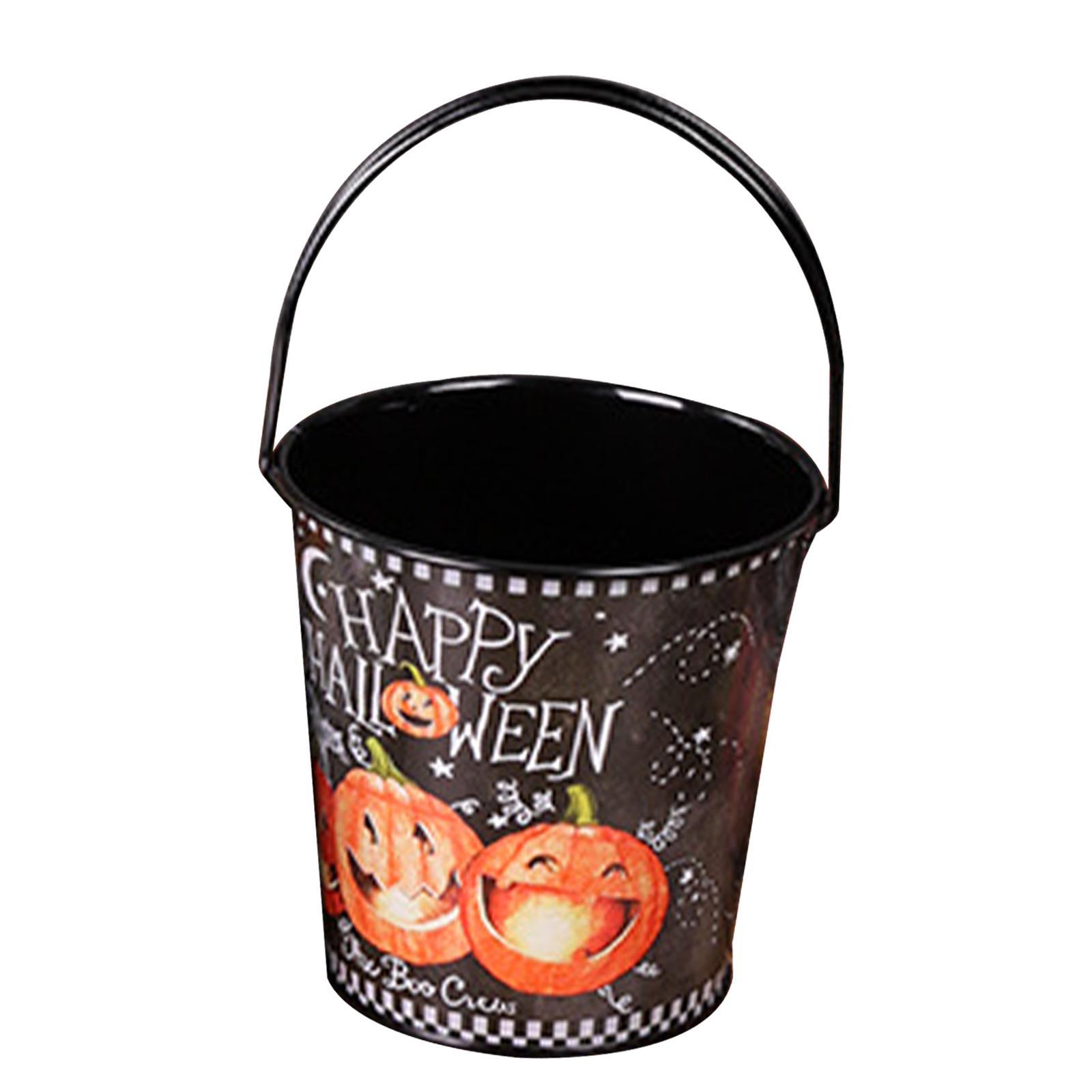 Halloween Pumpkin Buckets Candy Pail for Decoration Thanksgiving Party Favor