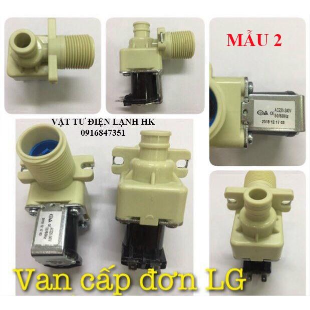 Van điện từ cấp nước máy giặt đơn dùng cho LG AC220V - DC12V - Van cấp đơn MG 1 cổng 220V  12V - một cửa