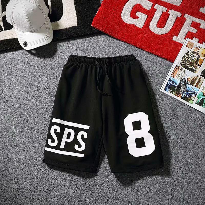 Quần short thể thao ống rộng in họa tiết thời trang dành cho nam