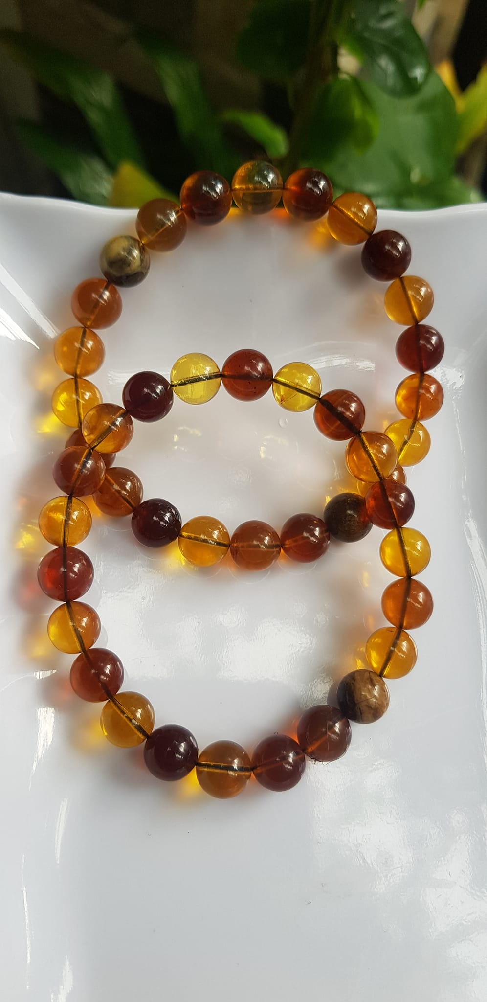 Vòng tay chuỗi đá Hổ Phách vàng nâu tự nhiên đẹp Size hạt 8mm Vòng hợp nữ mệnh thổ mệnh kim may mắn tốt sức khỏe công danh sự nghiệp xinh tay ạ