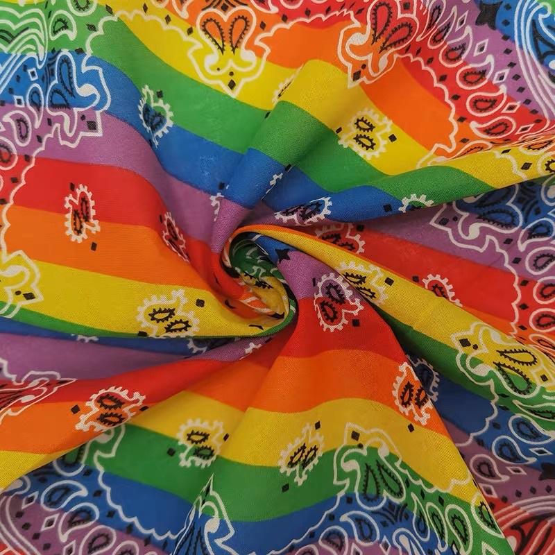 Khăn bandana cotton 7 màu size 55x55cm - Maben