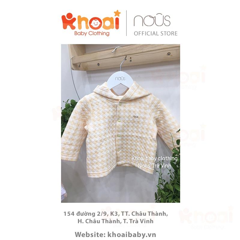 Áo khoác Jacket Nous vàng tai thỏ - Chất liệu Nu Choux 95% cotton thiên nhiên