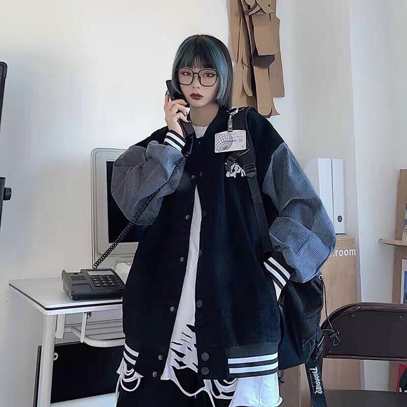 Áo Khoác Bomber Kaki Nhung Tăm ZOMBIF Nam Nữ Unisex Form Rộng Ulzzang KUN