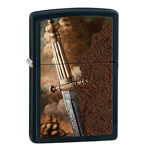 Bật Lửa Zippo 28305 Sword Of War Black Matte