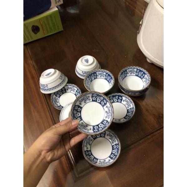 Xả Kho set 5 bát mắm ,muối bát tràng mã 1509