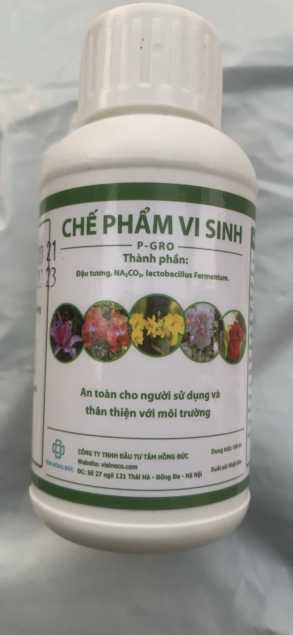 Sản phẩm Vi Sinh Hữu Cơ P-GRO Trừ Nấm Sâu Bệnh siêu chất lượng lọ 100ml