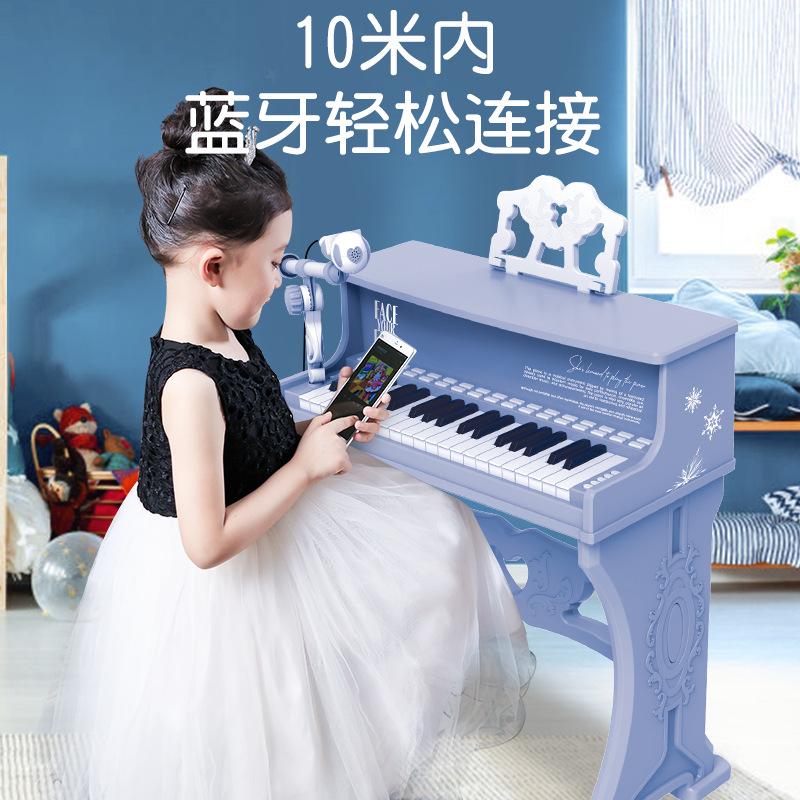 Ưu đãi đặc biệt Công chúa bé gái Bevenle xếp hình đa năng giáo dục sớm đồ chơi đàn piano có thể chơi đàn organ điện tử cho người mới bắt đầu có micrô