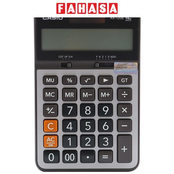 Máy Tính Văn Phòng Casio AX - 120B - W-DC - Kèm Quà Chất