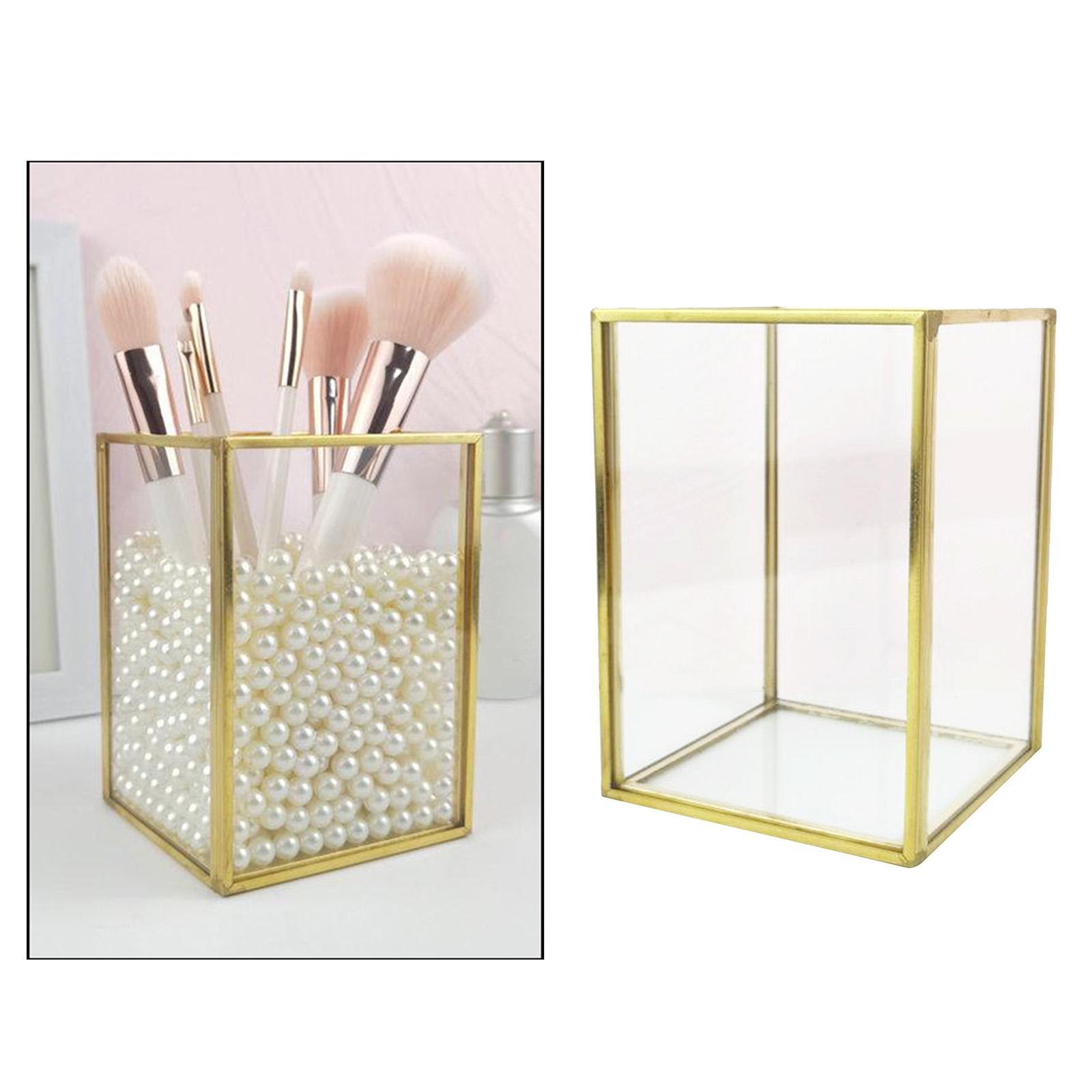 Desktop Organizer Pen Holder Cosmetics Makeup Brushes Display Stand Rack