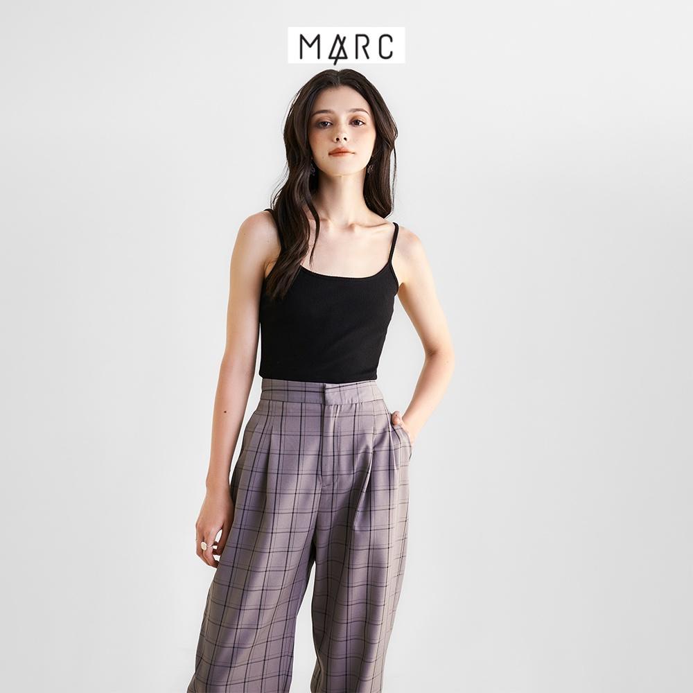 Áo thun nữ MARC FASHION thun gân 2 dây crop mềm mịn co giãn có dây điều chỉnh CBVH110221