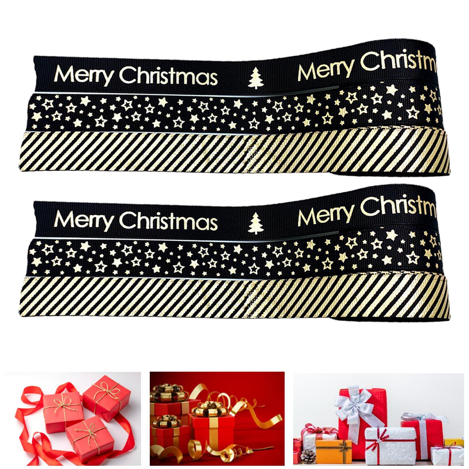 6 Pieces Gift Wrap Ribbon,Hair Banding DIY Craft,Present Box Wrapping,Holiday Decoration Crafts for Birthday Valentines Holiday Party