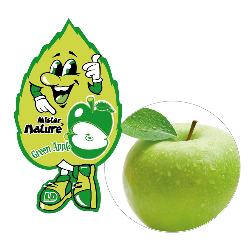 Lá thơm nụ cười may mắn L&amp;D MISTER NATURE Green Apple