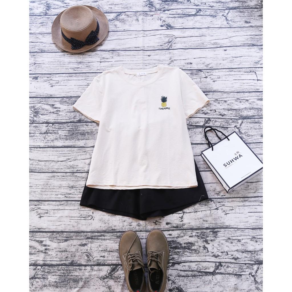 ÁO PULL THÊU QUẢ DỨA