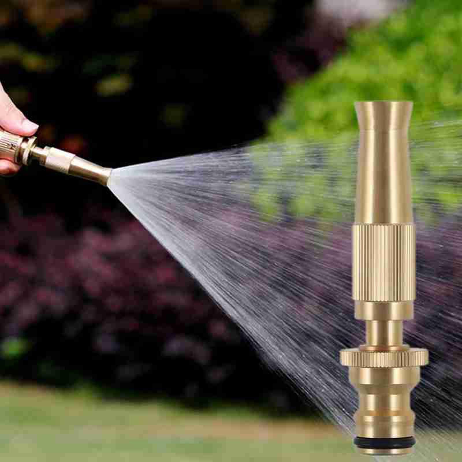 Brass Hose Nozzle Heavy Duty - High Pressure Hose Nozzle, for Garden Hose, Easy Twist Water Hose Nozzle Sprayer, Brass Nozzle Sprayer for Cars Wash