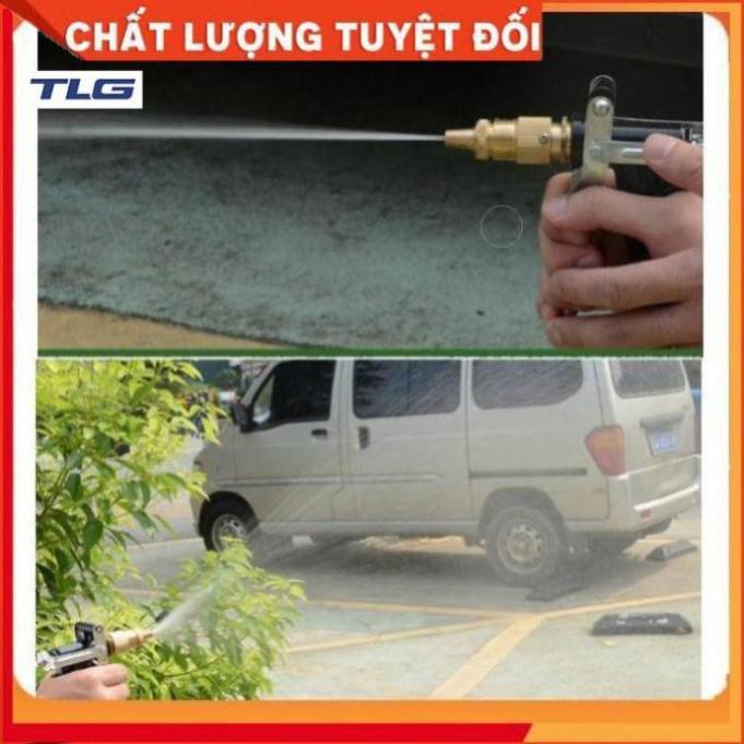 Bộ dây vòi xịt nước tưới cây rửa xe,tăng áp 3 lần, loại 3-5m 206846