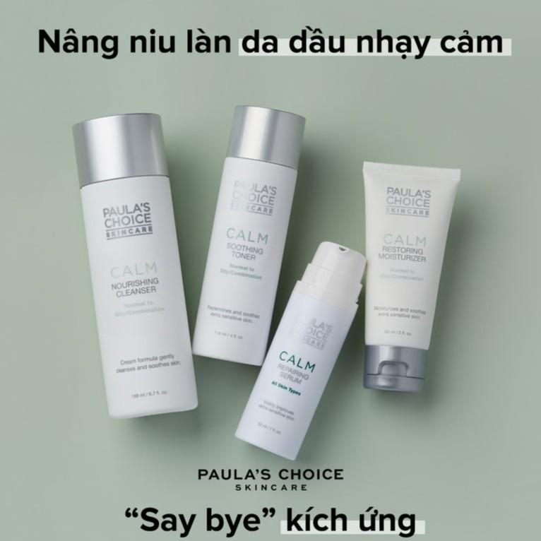 Sữa Rửa Mặt Dịu Nhẹ Dành Cho Da Dầu, Da Nhạy Cảm Paula's Choice Calm Nourishing Cleanser Normal To Oily (Mã 9150)