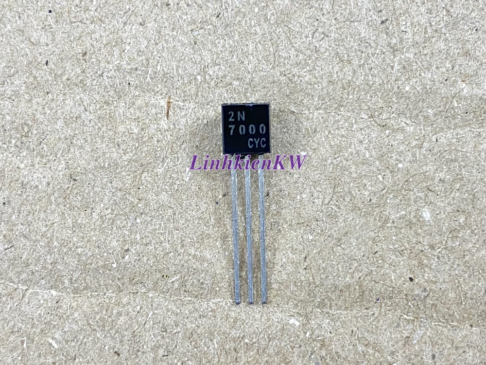 2N 7000 Mosfet 60V 0.3A Mới, Chính gốc 100%.