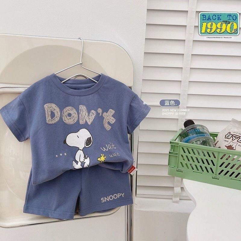 Bộ cộc tay cotton cho bé trai hiệu Cizi.shop