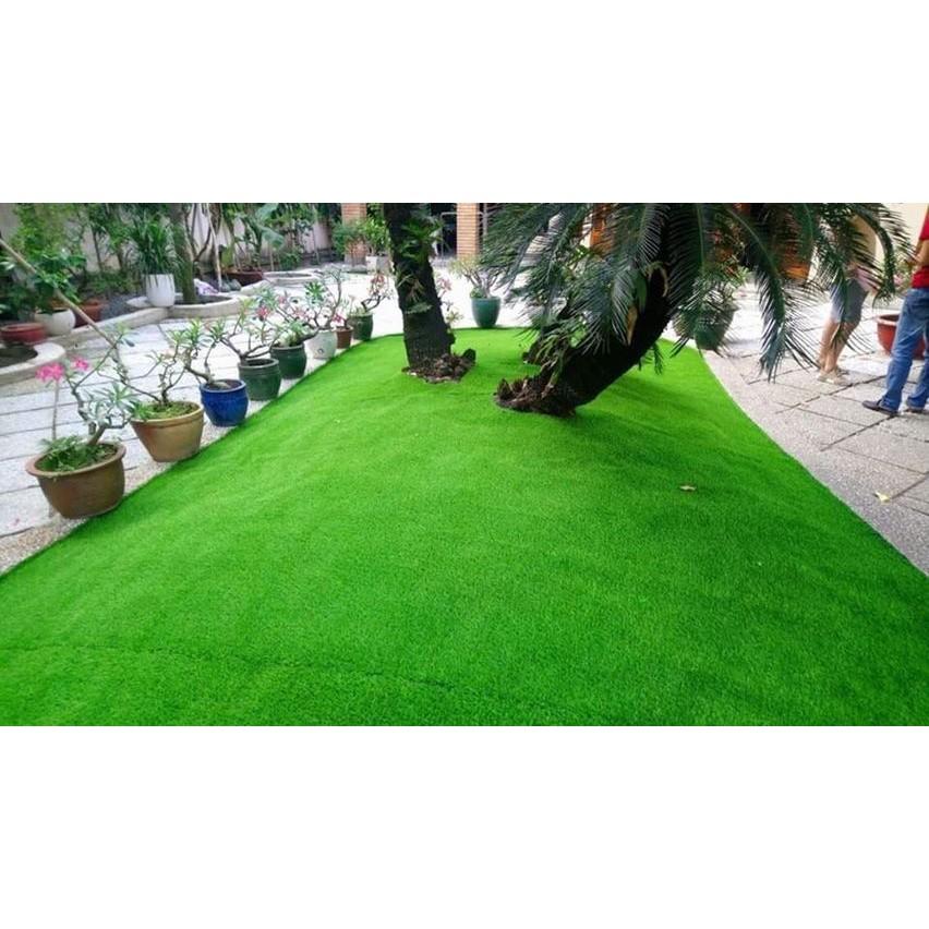 Thảm cỏ nhân tạo trải sàn trang trí sân vườn  (cao 1cm),cỏ lót sân,lối đi, xanh non 1m x1m