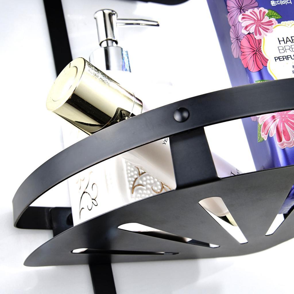 Two Tier Shower Caddy Shelf Bathroom Wall Rack Storage Organizer Holder
