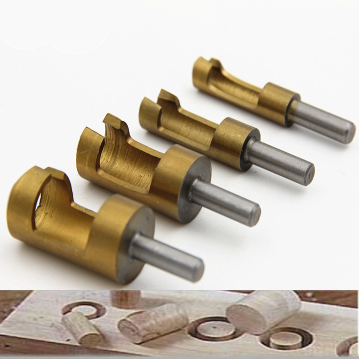 Bộ 4 mũi khoan lấy nút gỗ, lấy chốt gỗ