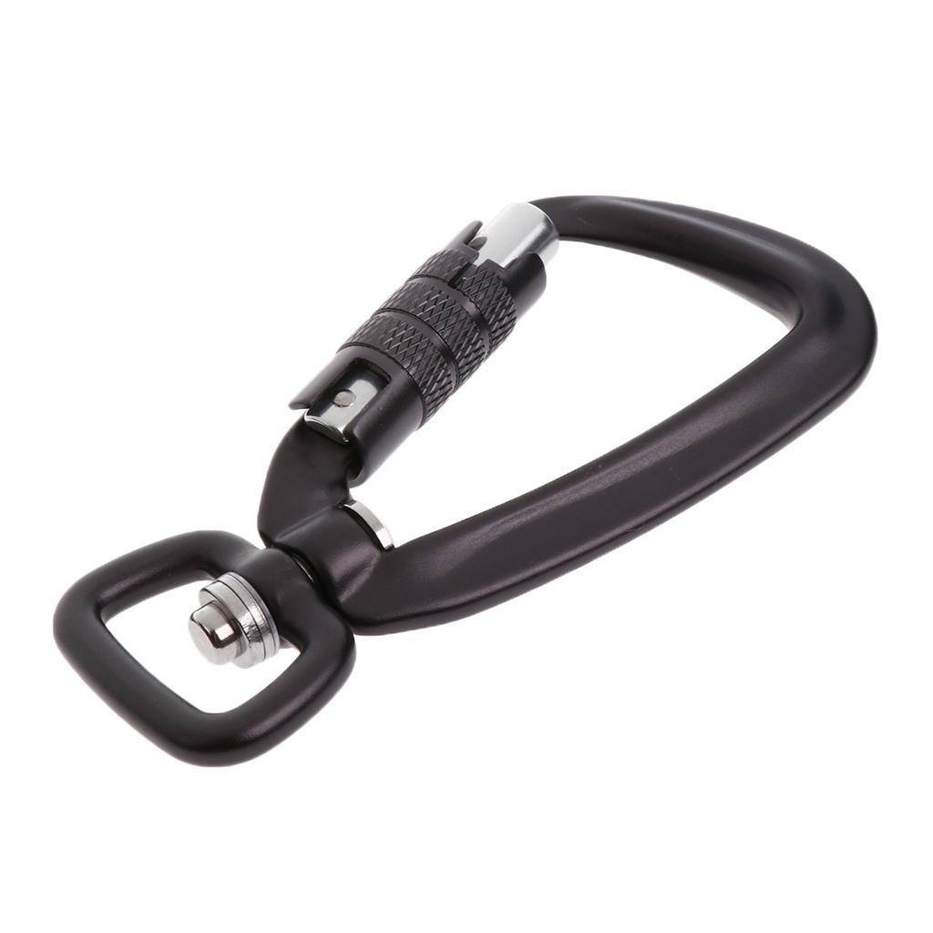 2-3pack Outdoor Auto Self Locking Carabiner Keychain Climb Backpack Hook Gray