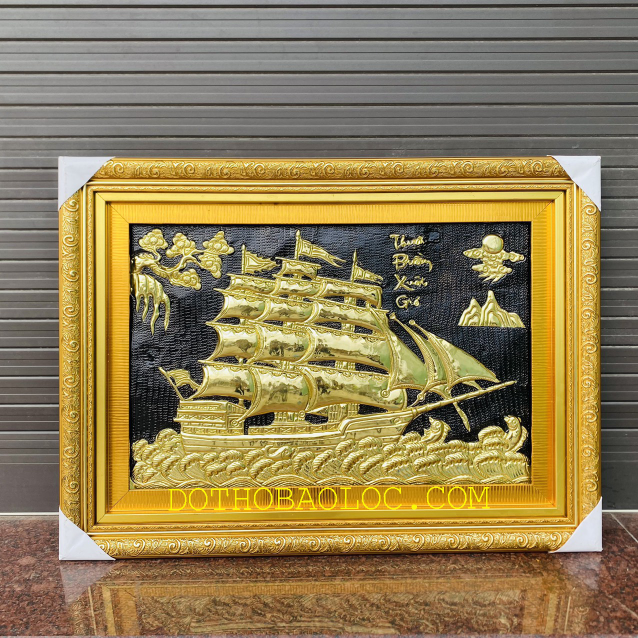 Tranh Thuận Buồm Xuôi Gió Bằng Đồng Cao 55cmx75cm
