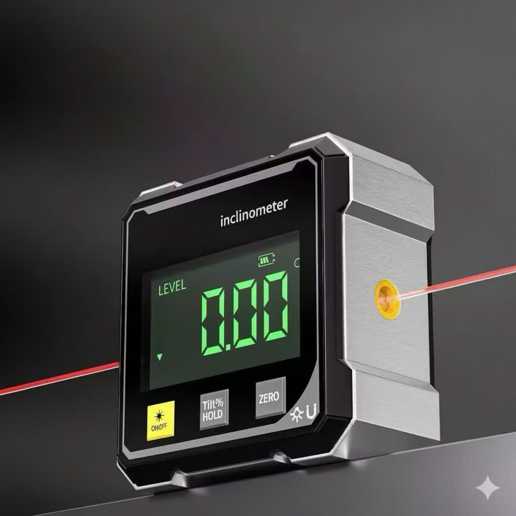 Máy Đo Thăng Bằng Laser Đa Năng – Đo Góc, Đo Nghiêng, Màn Hình LED Dễ Nhìn