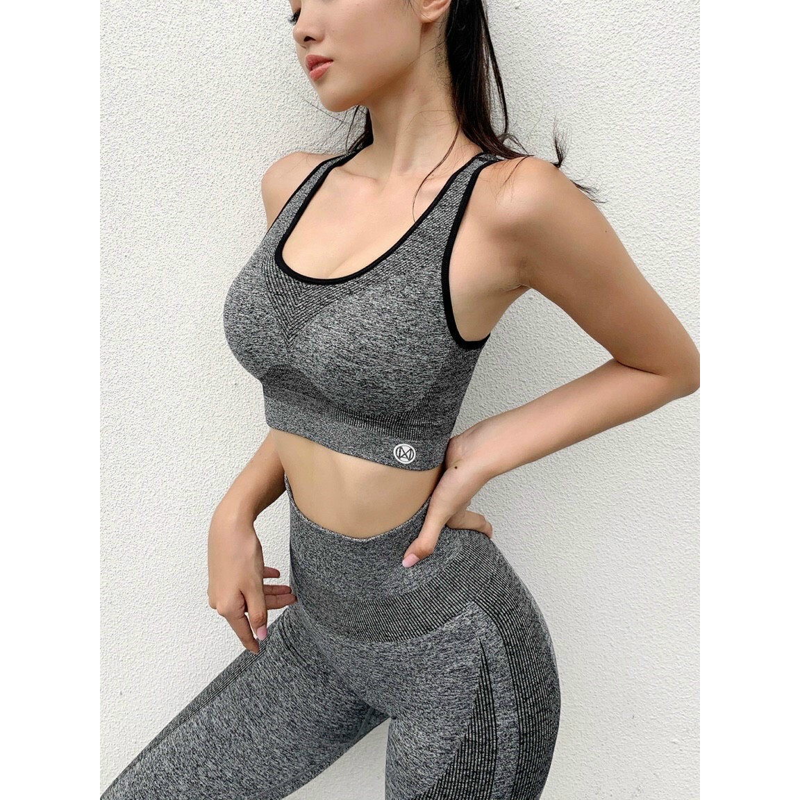 SET BỘ ĐỒ NỮ TẬP GYM,YOGA VẢI DỆT CAO CẤP NEW - ÁO CÓ SẴN MOOD VÀ CÓ GÀI SAU LƯNG