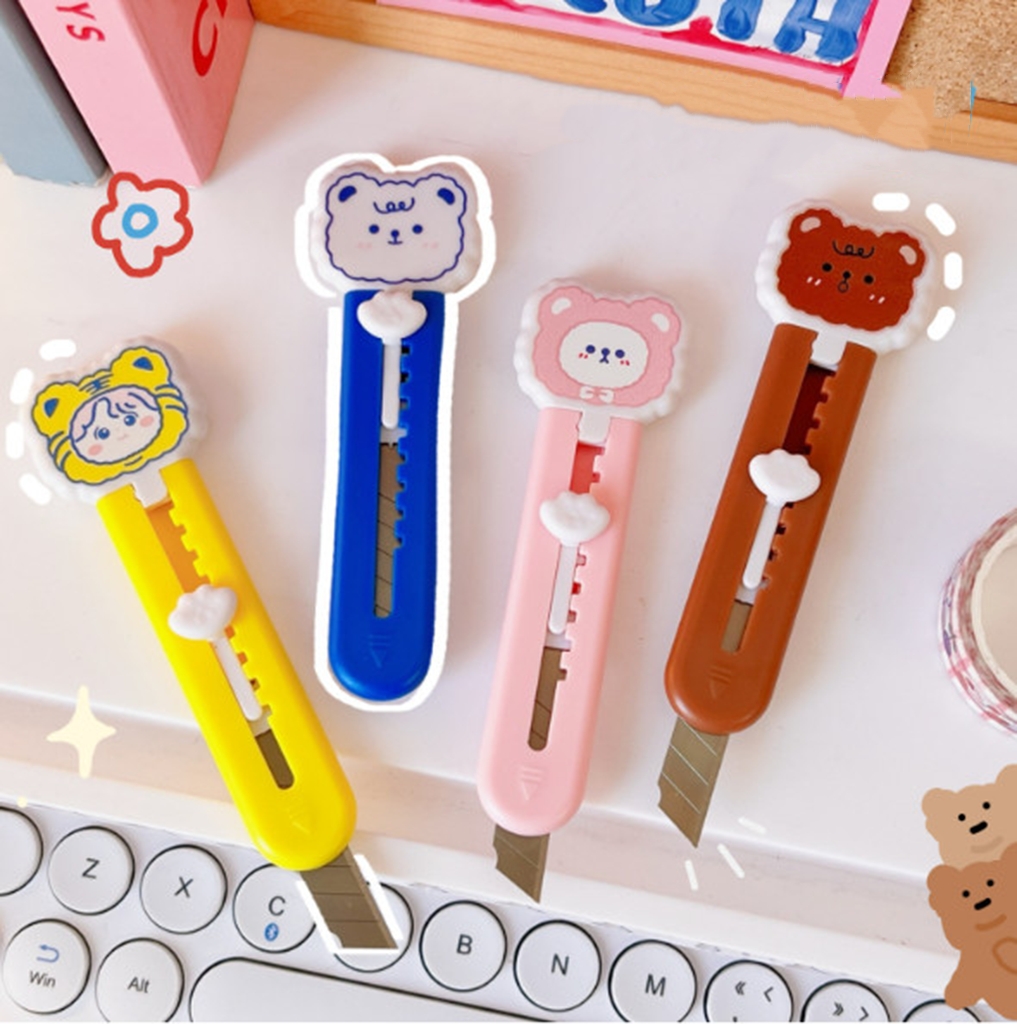 Dao dọc giấy mini hình cute dễ thương - Rọc giấy unbox đơn hàng nhiều màu làm quà tặng xinh giá rẻ