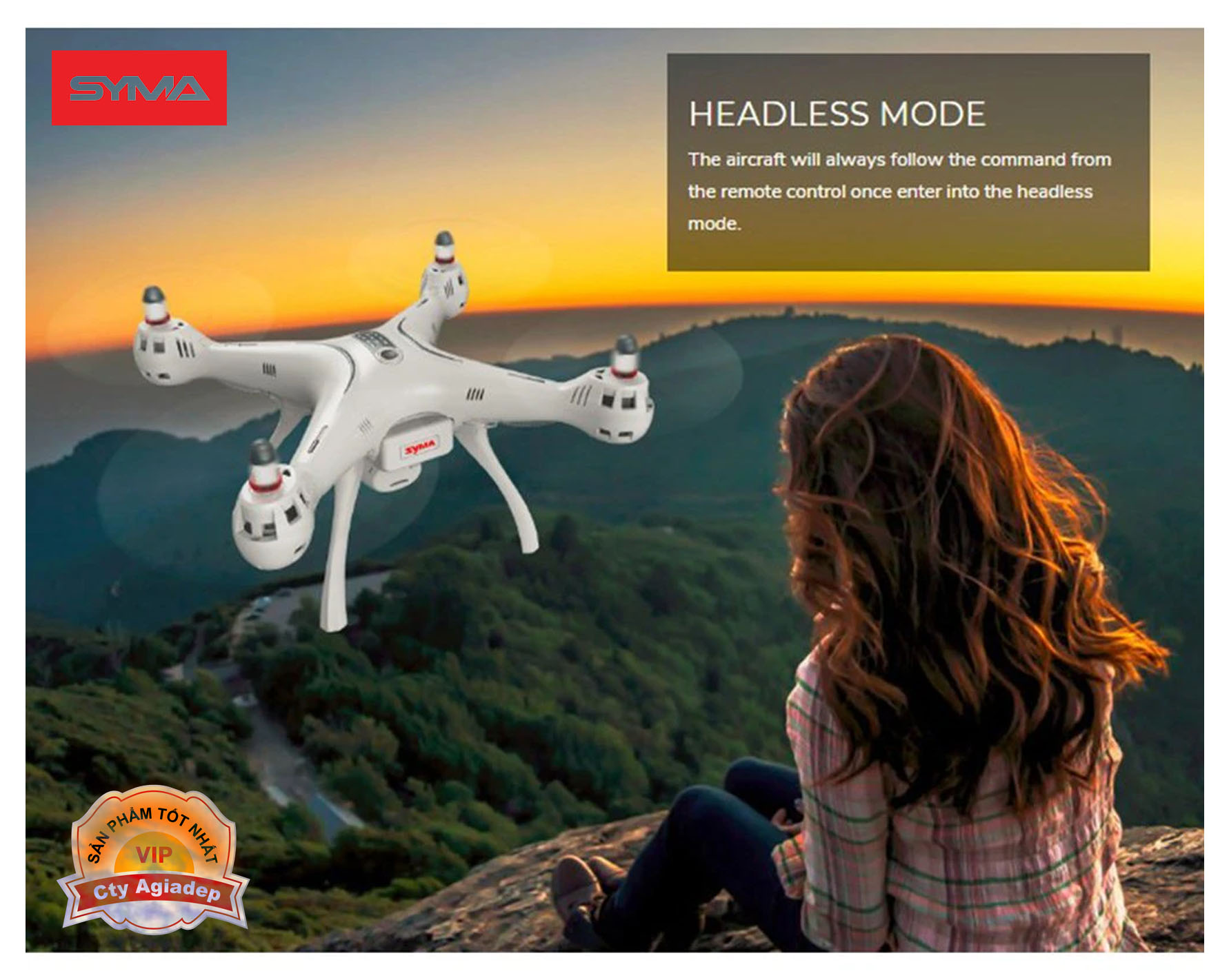 Flycam Syma X8 Pro GPS 720P- Drone cao cấp bảo hành 12 tháng