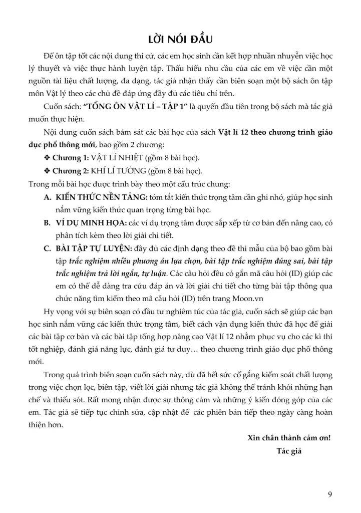 Sách - Tổng Ôn Vật Lí - Tập 1