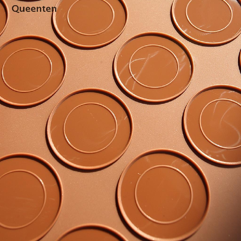 Queenten Silicone Baking Mat Large Double Sided Macaron Macaroon Dessert DIY Mold Sheet QT