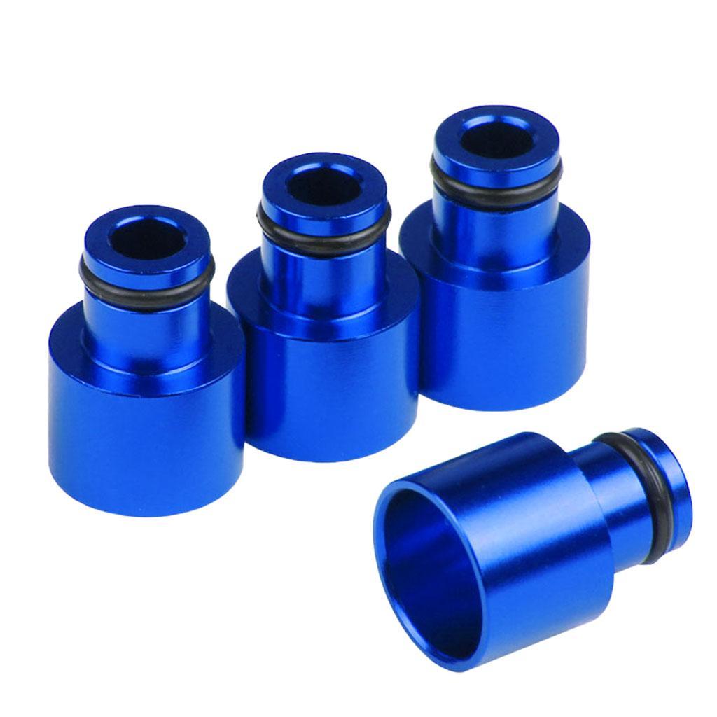 8pcs Fuel Injector Adapters Replace for Car Blue Red