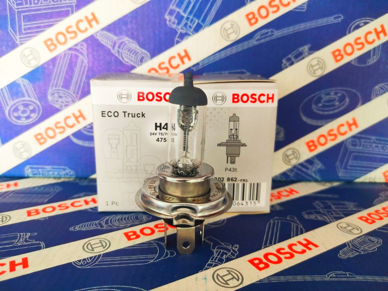 Bóng Đèn Xe Tải Bosch H4 24V 75/70W