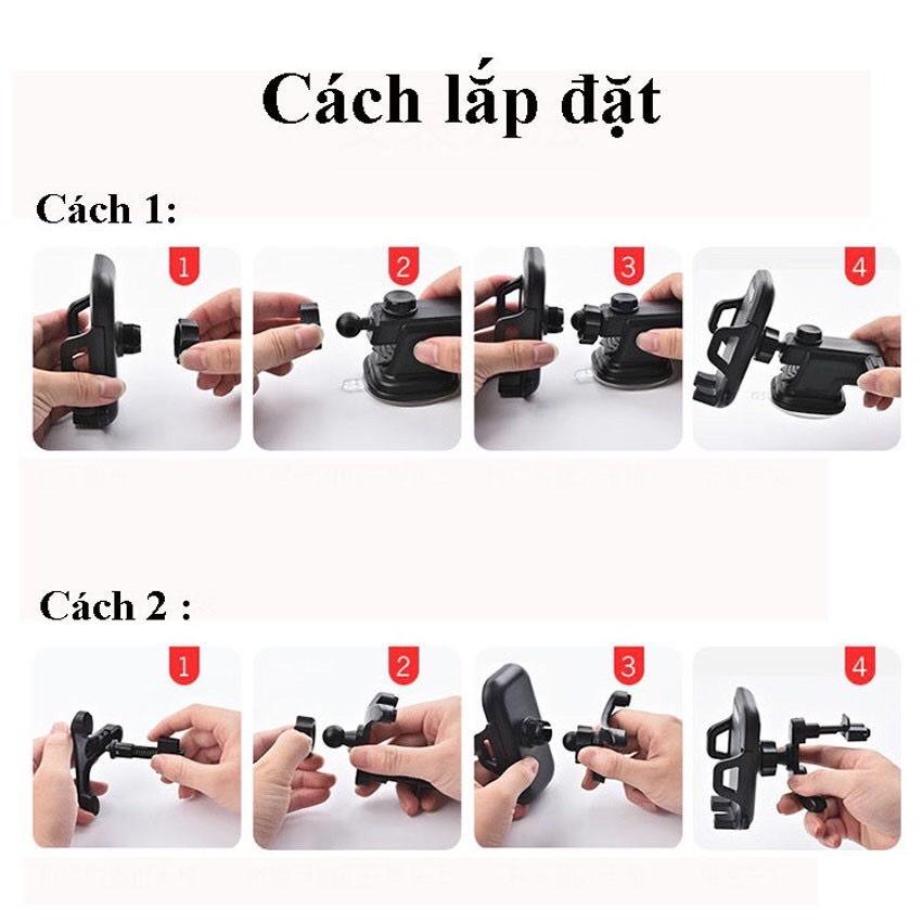 Giá Đỡ Điện Thoại Trên Ô Tô 3 In 1 – Giá Đỡ Điện Thoại Ô Tô – Đa Năng, Chắc Chắn, Thích Hợp Nhiều Vị Trí Trên Xe_B040