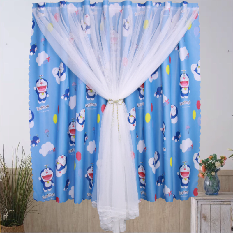 Rèm Khoen Lỗ, Khoen Ri Đô, Rèm Dán Hai Lớp MON XANH Chống Nắng Tốt, Kích Thước Đa Dạng