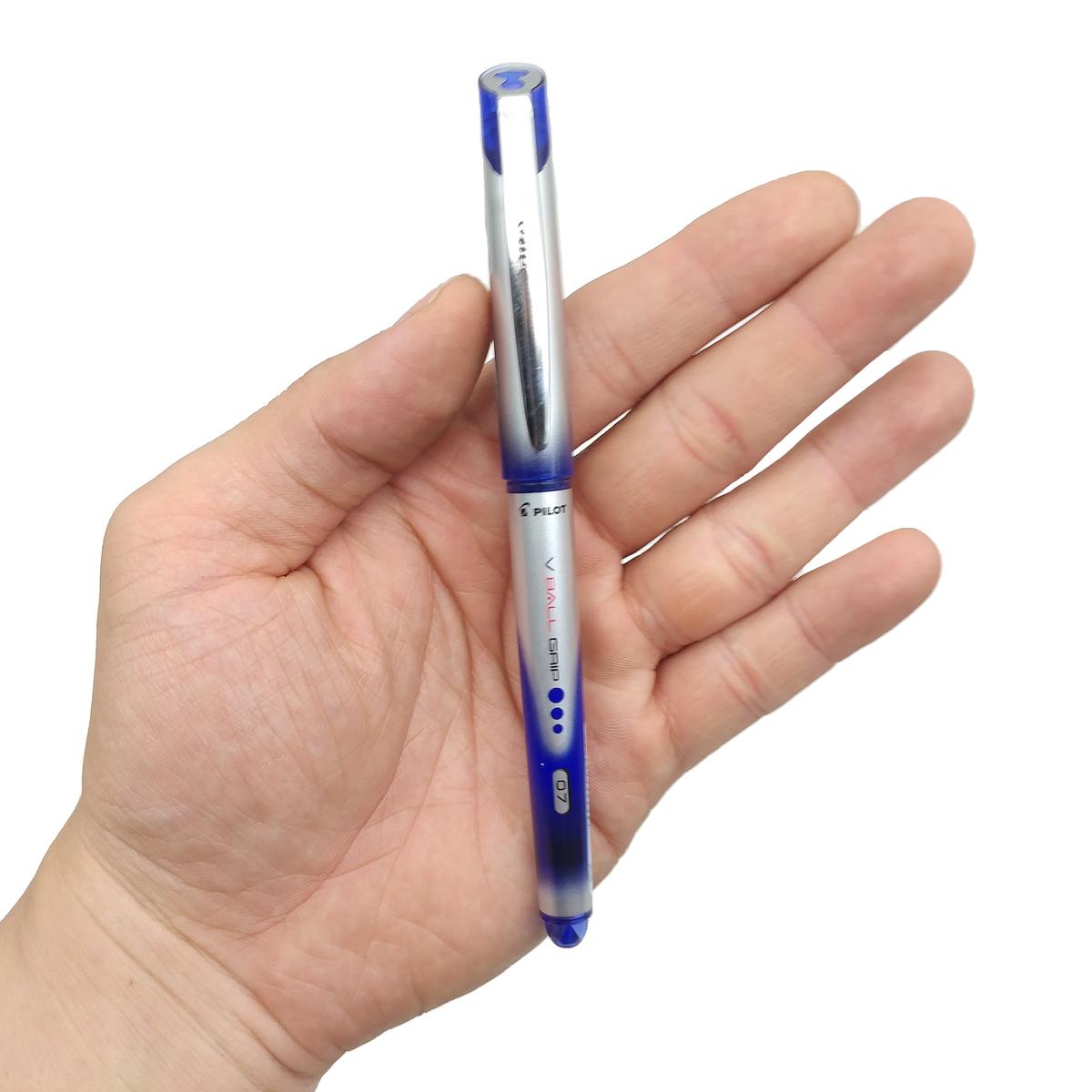 Bút Mực Nước Hi-Tech V Ball Grip 0.7 mm - Pilot BLN-VBG7-L - Mực Xanh