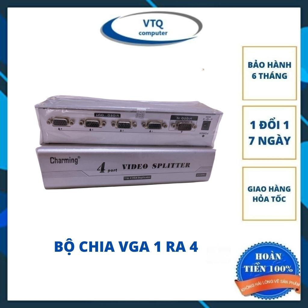 Bộ chia VGA 1 ra 2 1 ra 4 chia 1 cpu ra nhiều màn hình màn hình bảo hành 06 tháng