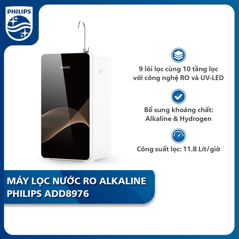 Máy lọc nước RO Alkaline Philips ADD8976